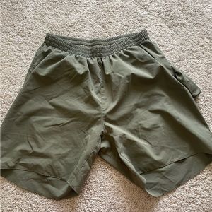 Adidas Army Green 7” Running Shorts